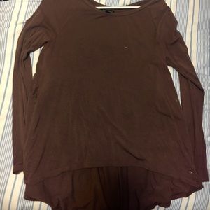 Long Sleeve Purple Tee